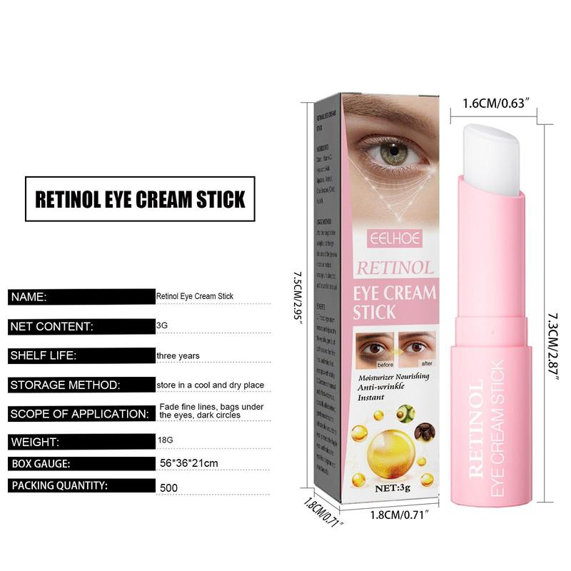 Retinol Eye Cream Stick (1 Piece), Moisturizing Eye Cream, Eye Care Product for Women