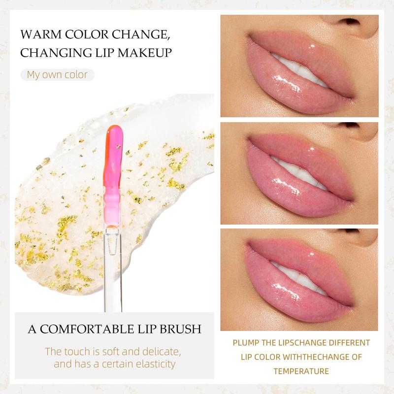 Color Changing Lip Balm, 1 Box Moisturizing Lip Oil, Hydrating Lip Oil Lip Stick, Plumping Lip Oil for Girls & Women