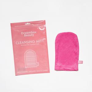 Dreambox Beauty Microfiber Cleansing Mitt [Makeup Remover] 1 EACH Cleansing Mitt, Face Cleansing Mitt, Soft Cleansing Mitt, Facial Mitt, Exfoliating Mitt, Skin Care Mitt, Deep Cleansing Mitt, Makeup Remover Mitt, Spa Cleansing Tool, Handy, makeup remover