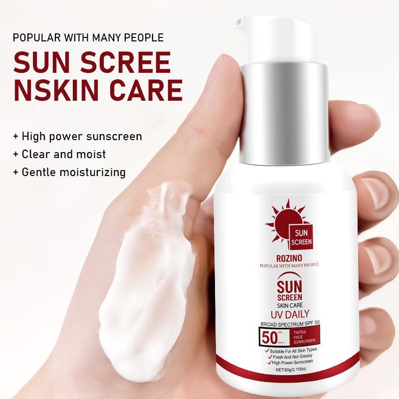 Press Type Sunscreen, Plant Extract Ingredients Gentle Anti-UV, Even Skin Tone, Brightening Skin, Refreshing and Non Greasy, Suitable for All Skin Types