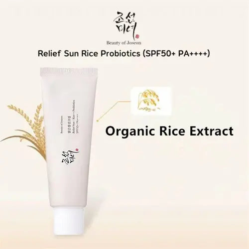 Beauty Of Joseon - Relief Sun : Rice + Probiotic SPF50+ PA++++ - (1.75Oz) Facial Skincare Sunscreen Sun Protection For Black Girl Suitable For All Skin Types LOX8LT