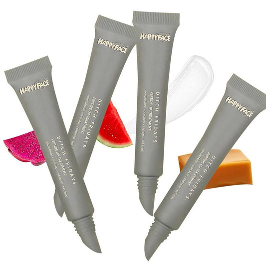 DITCH FRIDAYS Peptide Lip Repair Treatment, Glazed Lip Gel, Polypeptide Lip Balm Serum, Niacinamide, Capuacu, Babassu, Shea Butter, Soothing, Crack Lips, Dry, Peeling, Dead Skin, Reduce Lip Lines, Hypoallergenic, Kit Skincare, Moisturizing, Hydrate