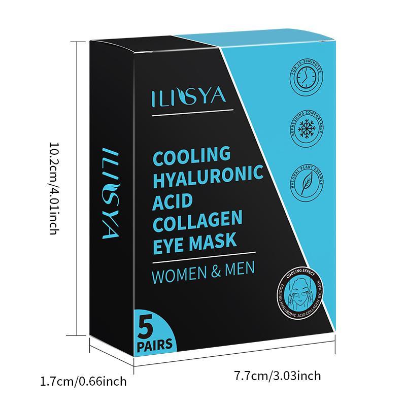 Hyaluronic Acid Eye Mask, 5 Pairs Moisturizing Eye Patches, Eye Care Products for Women & Men, Daily Skincare Products