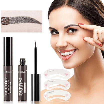 Tattoo Eyebrow Gel, 1 Box Waterproof Eyebrow Gel, Long Lasting Eyebrow Gel, Eyebrow Makeup Tool, Eye Brow Makeup Product