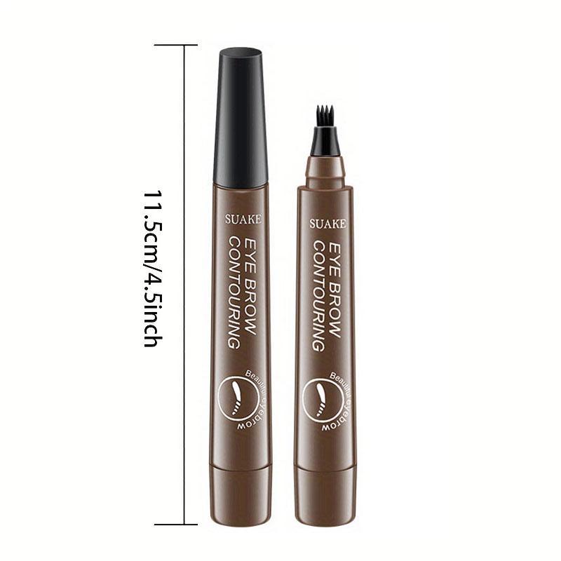 5-color Eyebrow Pencil, 1 Count Natural Eyebrow Pencil with Micro Fork Applicator, Durable & Waterproof & Non Smudging Eye Makeup Product