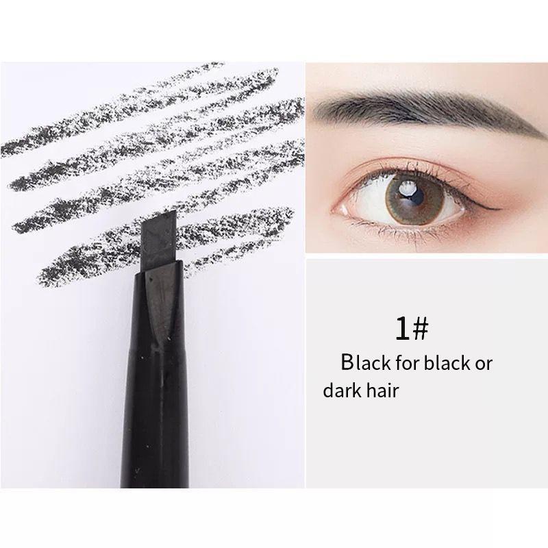 Double-ended Eyebrow Pencil, 1 Count Waterproof Long Lasting Eyebrow Pencil, Brow Styling Brush, Brow Shading & Filling Pencil, Eye Brow Makeup Tool, Brow Styling Products