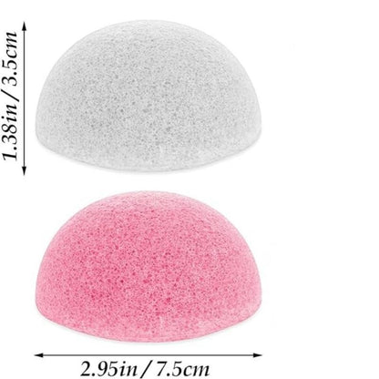 2pcs Soft Face Washing Sponge, Face Cleaning Puff, Face Wash Scrubber, Facial Skin Cleaning Wash Tool