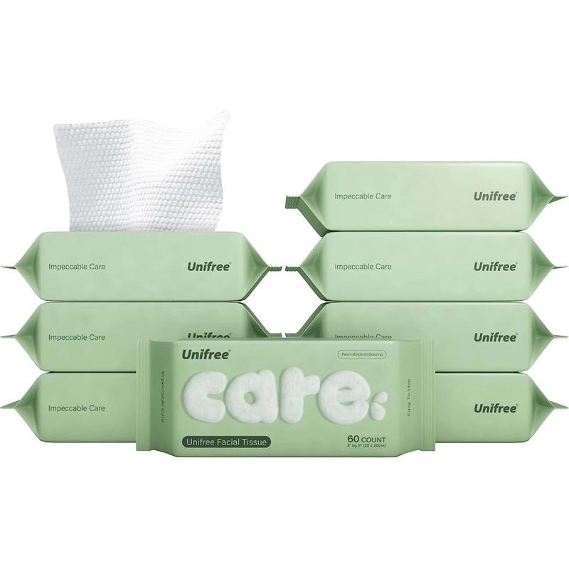 [ZS]Unifree Towel I Disposable Dry Wipes I Facial Towels I4-pack or  8-pack Value Pack, 480 Count, Towel , Absorbent, Reusable, Soft, Comfort