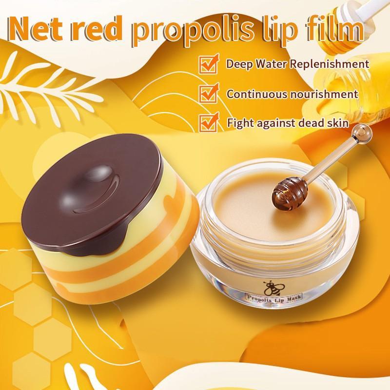 Propolis Lip Mask, 1 Count Moisturizing Lip Mask, Hydrating Lip Care Mask, Lip Care Product for Women & Girls