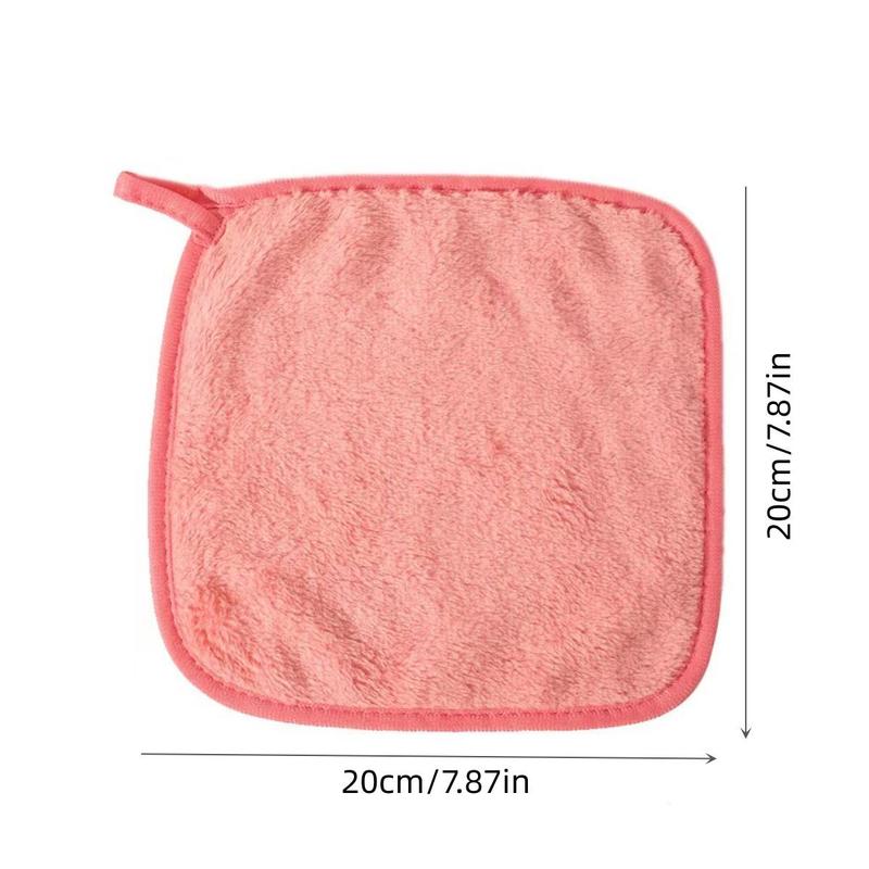 Double Sided Facial Cleaning Towel & Makeup Sponges Set, 11pcs/set Reusable Makeup Remover Towel & Sponges Set, Facial Cleansing Puff