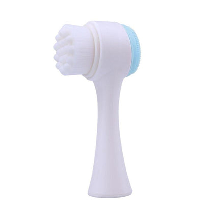 Facial Cleansing Brush, Manual Face Scrubber, Dual Sided Face Cleaning Brush, Great for Pore Cleaning, Exfoliating, Massaging