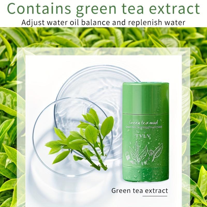 Green Tea Extract Mask Stick, 1 Count Deep Cleansing Mud Mask, Blackhead Remover Mask For Face