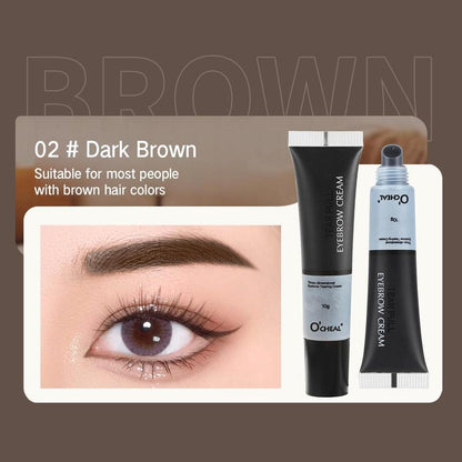 Long Lasting Semi-permanent Eyebrow Gel, 4pcs/set Film Forming Dye Eyebrow Cream, Eyebrow Makeup Product for Women & Girls