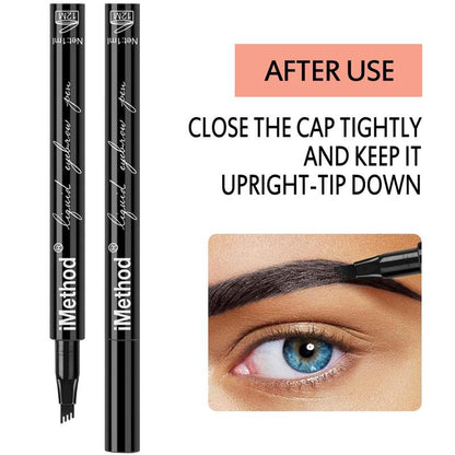 iMethod Eyebrow Pen - iMethod Eyebrow Pencil with a Micro-Fork Tip Applicator Creates Natural Looking Brows Effortlessly and Stays on All Day