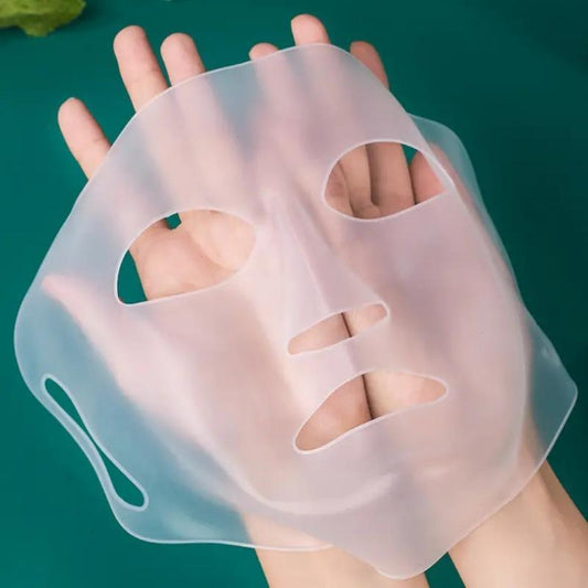 Reusable Silicone Facial Mask Cover with Ear Hook, Silicone Facial Mask, Professional Makeup Tool for Women, Beauty Supplies