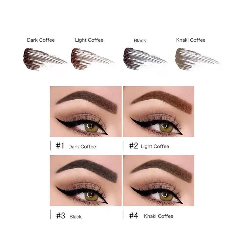 Smudge Proof Eye Brow Coloring Styling Tool Set, 2pcs/set Long Lasting Eyebrow Tint, Eyebrow Makeup Products for Women