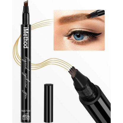 iMethod Eyebrow Pen - iMethod Eyebrow Pencil with a Micro-Fork Tip Applicator Creates Natural Looking Brows Effortlessly and Stays on All Day