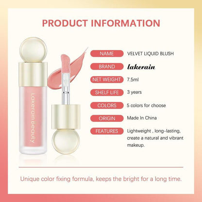 Long-lasting Smooth Cream Liquid Cheek Blusher, Smudge-proof Natural Look Blush Stick for Daily Makeup, Lightweight Soft Color Shadow for All Skins, Facial Cosmetic Tools, Daily Cosmetic