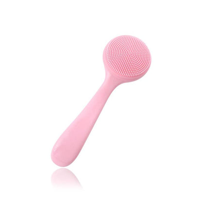 Manual Silicone Facial Cleansing Brush, Double Sided Face Scrubber for Daily Skin Care, Face Exfoliator Massage Brush Shower Cleaning Brush