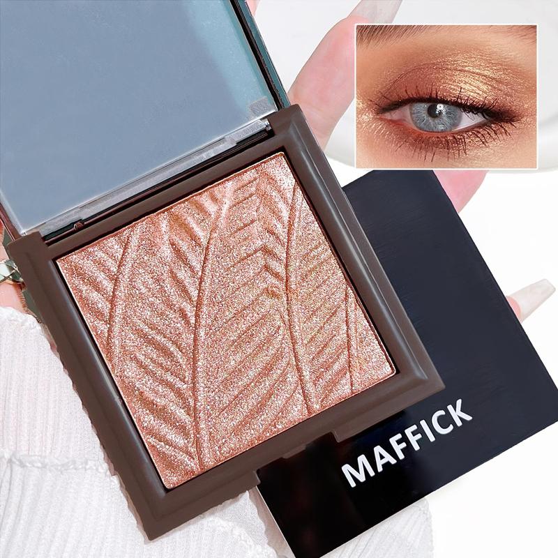 Multi-functional Highlighter Palette, Shimmer Long Lasting Pearly Makeup Palette, High-gloss Sparkling Nose Contouring Highlighter Powder