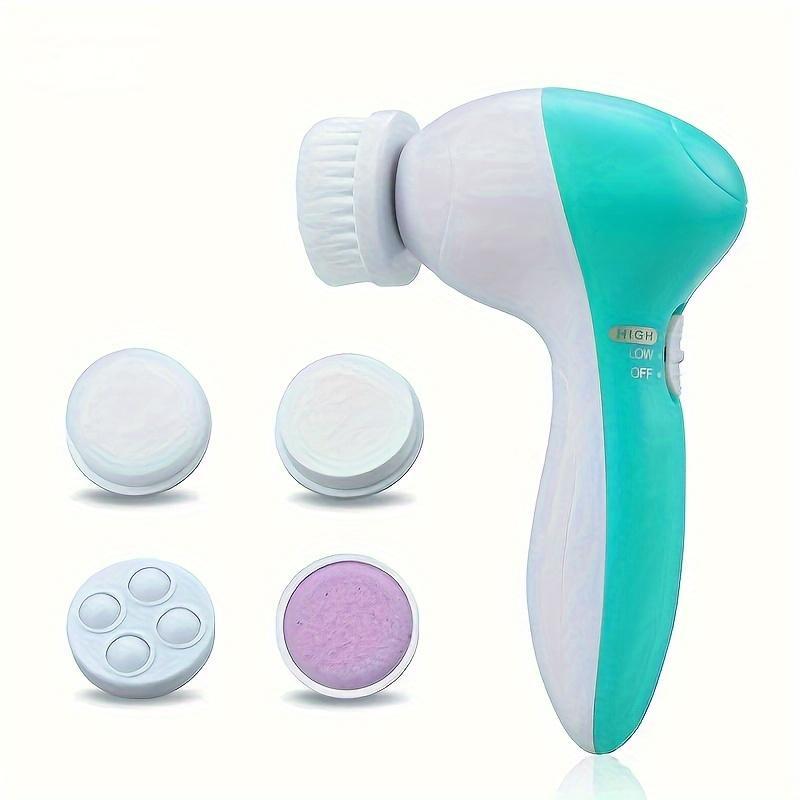 5 in 1 Facial Beauty Care Massager, 1 Box Electric Deep Cleansing Brushes Set, Different Brush Heads for More Cleaning Scenarios, Women's Skincare Tools