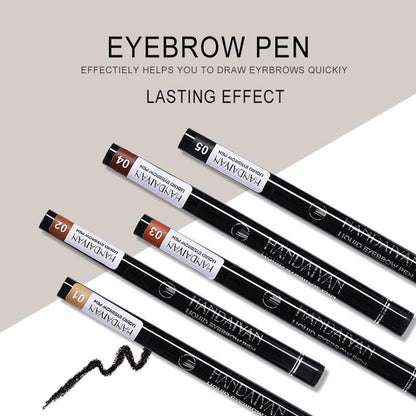 4-claw Waterproof Long Lasting Eyebrow Pen, 3 Counts/set Eyebrow Tint Eye Brow Styling Brush, Eye Brow Shading & Filling Pen, Makeup Tool for Women