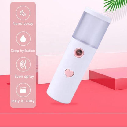 Comfort Facial Moisturizing Device, Portable Handheld Rechargeable Facial Skin Care Moisturizer Tool for Women