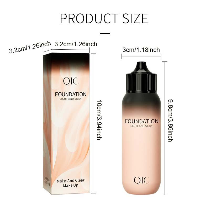 Flawless Liquid Foundation, Lightweight Moisturizing Foundation, Full Coverage Makeup Cream, Lightweight Concealer Foundation