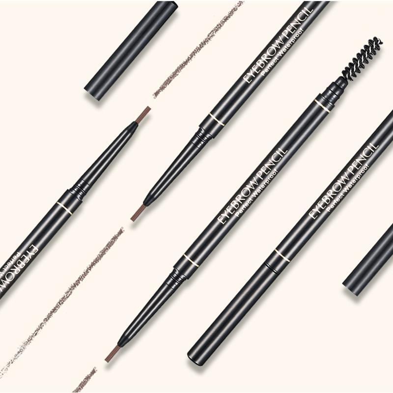 Long Lasting Eyebrow Pencil, 1/3 Counts Double Headed Eyebrow Pencil, Waterproof Eyebrow Pencil with Eyebrow Brush, Beauty Cosmetic