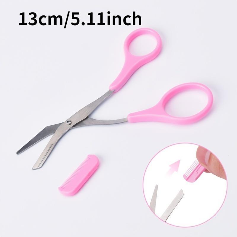 Eyebrow Trimmer Scissor With Comb (1 Piece), Stainless Steel Eyebrow Remover, Makeup Tool