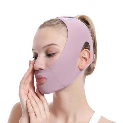 V-shaped Face Lifting Bandage, Breathable Double Lift Belt, Cooling Face Lifting Bandage for Women & Girls, Facial Skin Care Tool