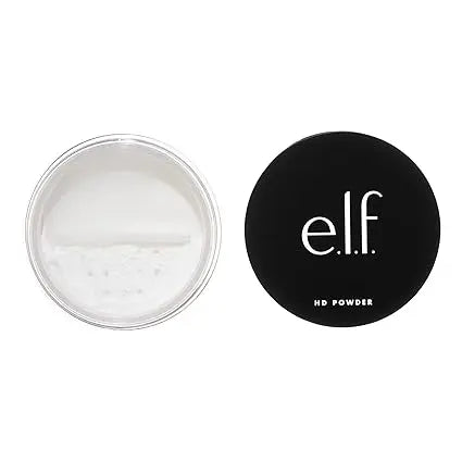 e.l.f. High Definition Powder, Loose Powder, Lightweight, Long-Lasting, Creates Soft Focus Effect, Masks Fine Lines & Imperfections, 0.28 Oz, Sheer