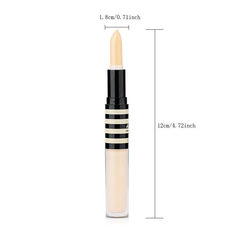 Double-ended Flawless Hydrating Concealer Stick (1 Piece), 2 in 1 Concealer Stick, Versatile Makeup Highlighter Stick