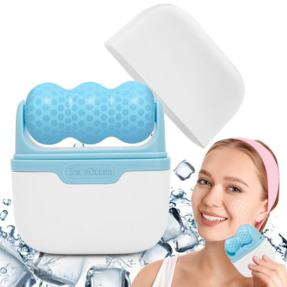 Mother's Day gift,Ice Roller 2-in-1 for Face and Eyes,Facial Massager Roller for Puffiness,Wrinkle Reduction,Migraine Relief and Minor Injuries,Cold Therapy Facial Skincare Tool Ice Roller Comfort