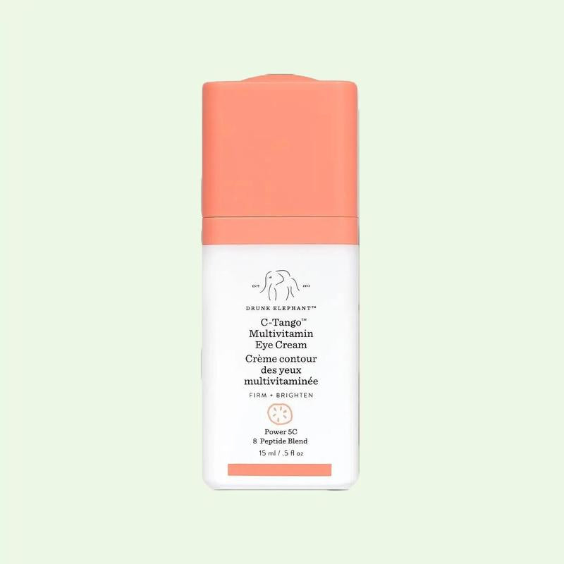 Drunk Elephant C-Tango Eye Cream with Vitamin C, Brightening & Restorative Under Eye Moisturizer (15mL/0.5 Fl Oz) Cucumber Gentle Radiant Restore Soothing Comfort Skin Care