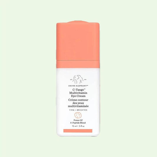 Drunk Elephant C-Tango Eye Cream with Vitamin C, Brightening & Restorative Under Eye Moisturizer (15mL/0.5 Fl Oz) Cucumber Gentle Radiant Restore Soothing Comfort Skin Care