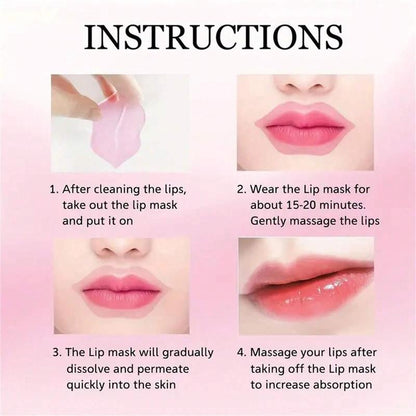 Moisturizing Lip Mask, 10pcs/set Hydrating Lip Care Lip Mask Prevents Dry Cracks, Lip Moisturizer Patches, Lip Care Products