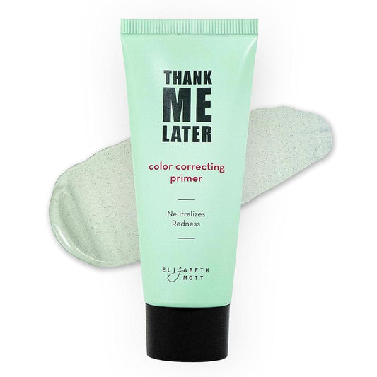 Thank Me Later Color Correcting Face Primer - Neutralizes Uneven Skin Tone and Facial Redness -  Cream Korean Makeup Moisture Moisturize Skincare Clear Correction