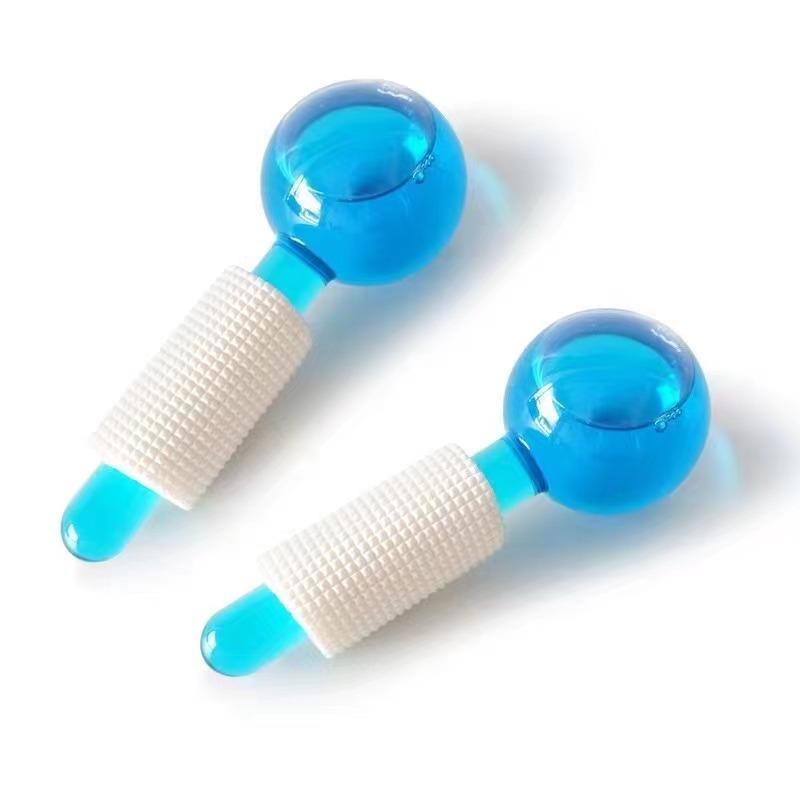 Ice Ball Face & Eye Skincare Massage Roller, 2 Counts/set Professional Ice Ball Face Massager, Beauty & Personal Care Tool for Women