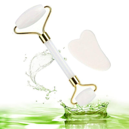 Manual Face Massage Tool, 2pcs/set Face Roller & Gua Sha Board, Facial Massaging Tool, Skin Care Products