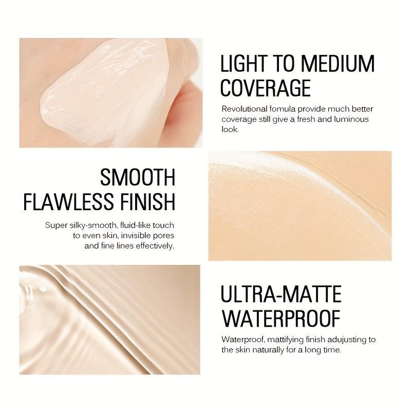 Long-lasting Foundation , Oil Control Foundation, Moisturizing Foundation, Full Coverage Flawless Makeup Cream, Lightweight Concealer Foundation