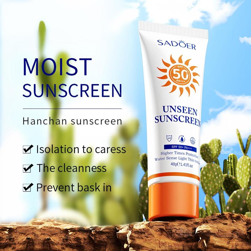 Sunscreen (1 Piece), SPF50+ PA+++ Waterproof Sunscreen, Moisturizing Sunscreen, Long Lasting Sunscreen, Face Sunscreen, Facial Sunscreen, Hydrating Sunscreen, Suitable for All Skins