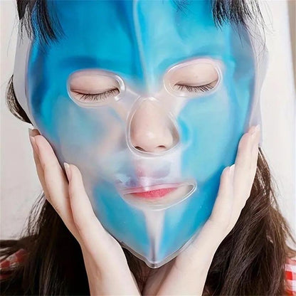 Hot & Cold Ice Pack Mask, Reusable Soft Ice Compress, Facial Spa Relief Skin Care Tool