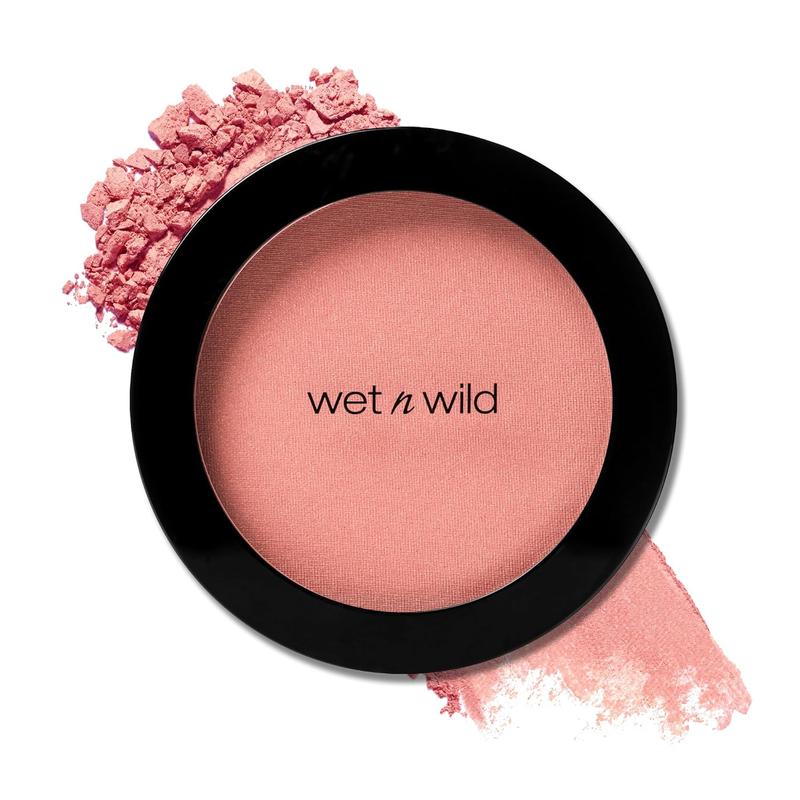 wet n wild Color Icon Blush Powder Makeup, Pinch Me Pink | Matte Natural Glow | Moisturizing Jojoba Oil Cosmetic Hydrating