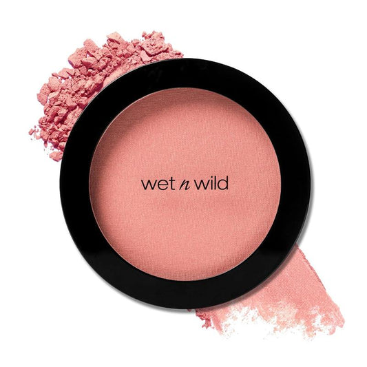 wet n wild Color Icon Blush Powder Makeup, Pinch Me Pink | Matte Natural Glow | Moisturizing Jojoba Oil Cosmetic Hydrating