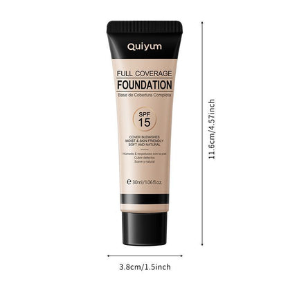 Full Coverage Foundation, Long Lasting Concealer Foundation, Moisturizing Flawless Makeup Base Primer, Lightweight Dark Skin Covering Makeup Cream