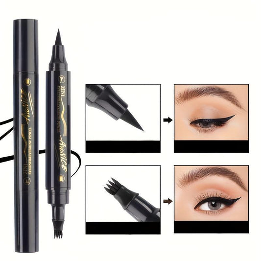 Double-ended Eyebrow Pencil, 1 Count Waterproof Long Lasting Eyebrow Pencils, Eye Brow Makeup Tool for Women