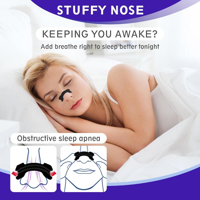 Nose Strips, 60pcs/box Nose Strips for Breathing, Nasal Strips for Reducing Nasal Snoring, Drug-Free, Opens Your Nose