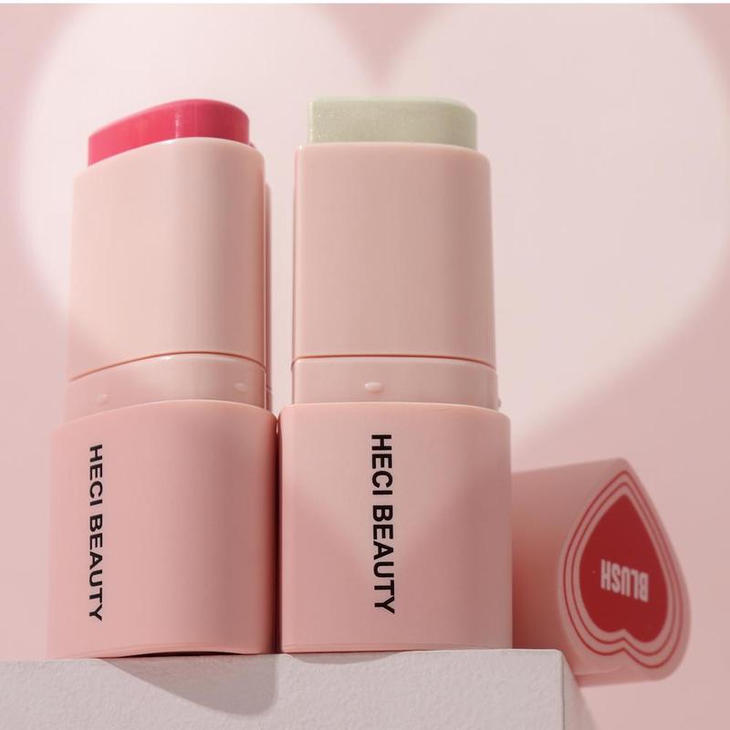 3 in 1 Heart Shaped Blush Stick, Long Lasting Blusher, Makeup Blush Bar for Women & Girls, Cheek & Eye Blush, Multi-use Blush, Summer Cosmetic Products, Makeup Products