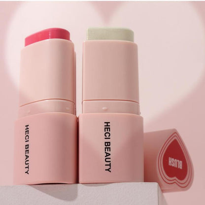 3 in 1 Heart Shaped Blush Stick, Long Lasting Blusher, Makeup Blush Bar for Women & Girls, Cheek & Eye Blush, Multi-use Blush, Summer Cosmetic Products, Makeup Products